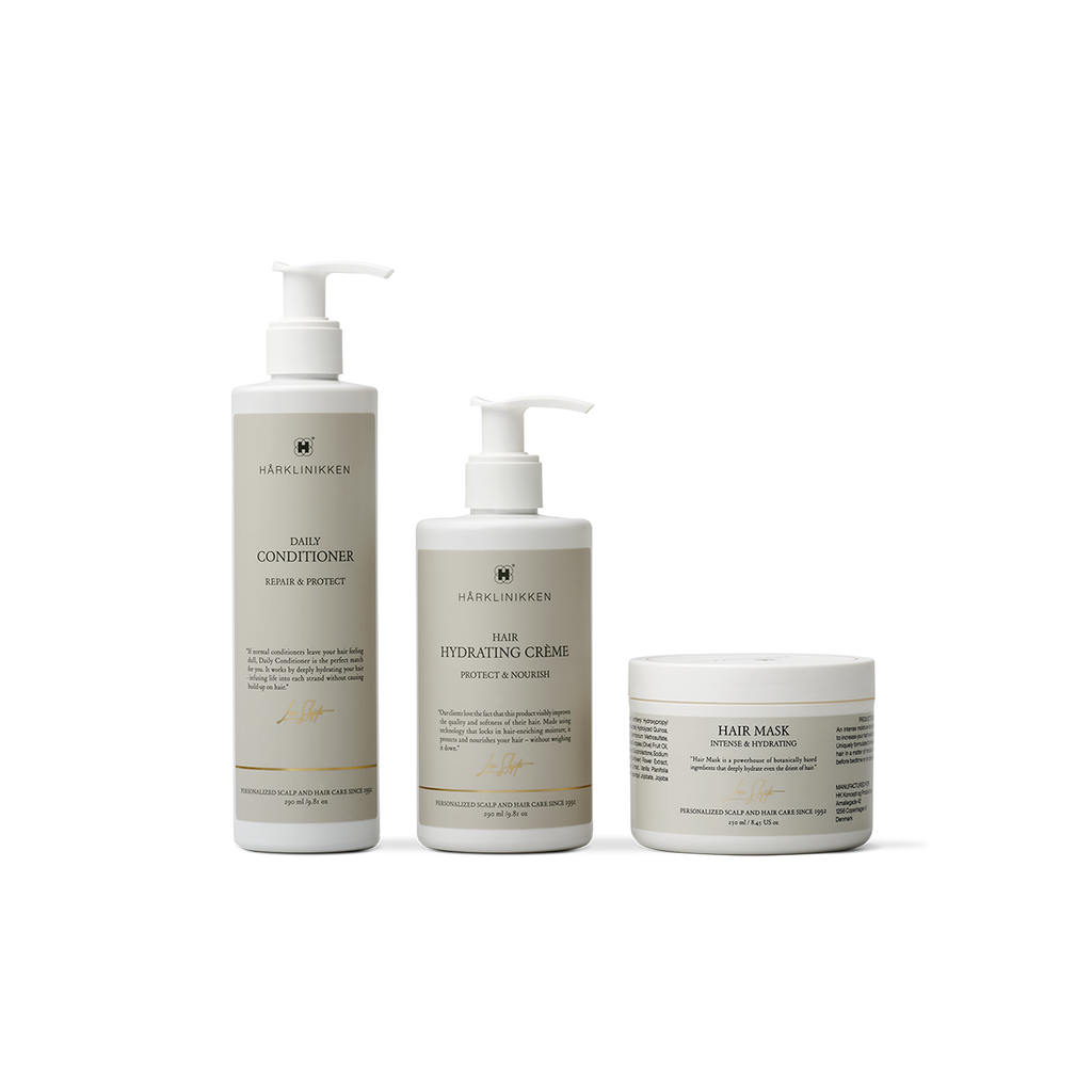 Harklinikken Daily Conditioner Hydrating Creme and Hair Mask Product Set Hydration Heroes Pack Shot Front View